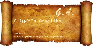 Gulyás Angelika névjegykártya