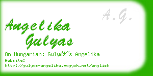 angelika gulyas business card